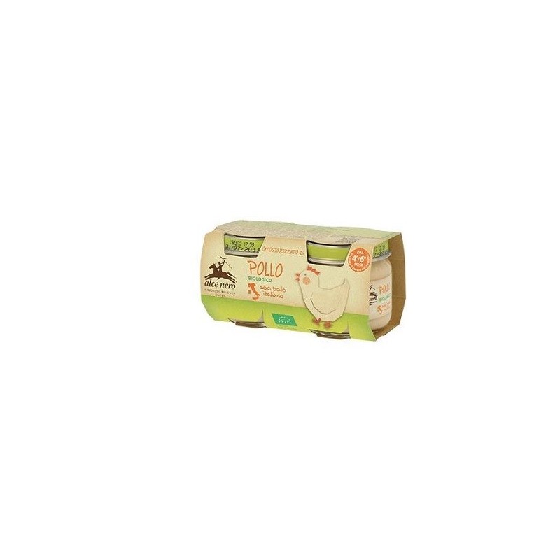 Omogeneizzato di pollo baby food bio 2 x 80 g