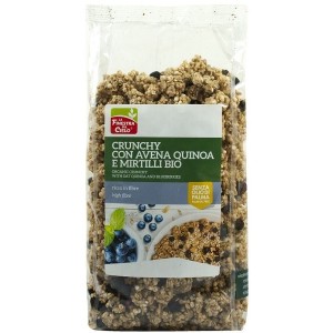 Crunchy con avena quinoa e mirtilli