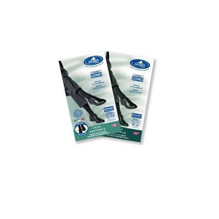 Sauber calza uomo q-skin 140 den colore blu taglia m