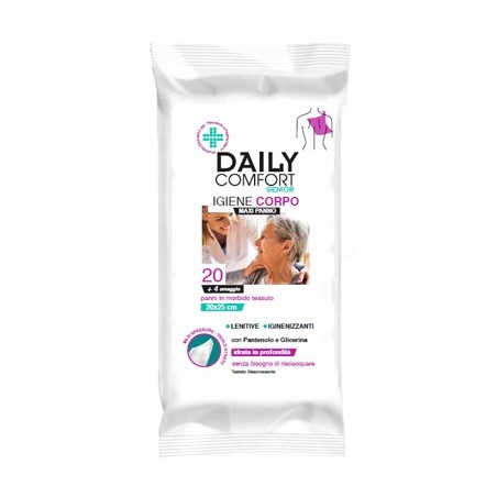 Daily comfort senior panni igiene corpo 24 pezzi