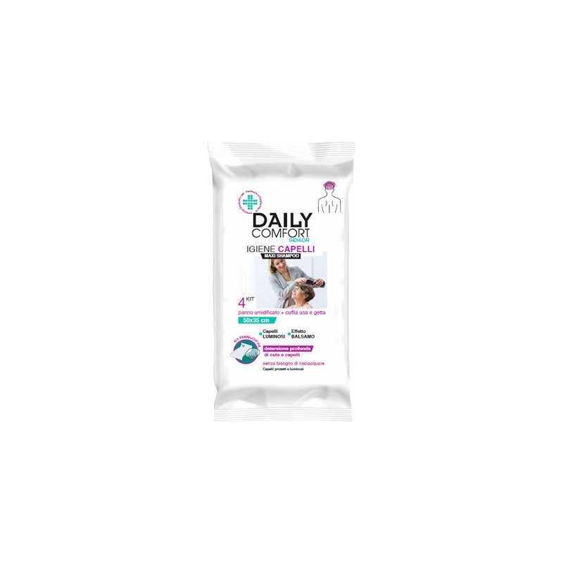 Daily comfort senior panni shampoo 4 pezzi