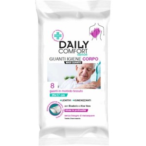 Daily comfort senior guanto detergente 8 pezzi