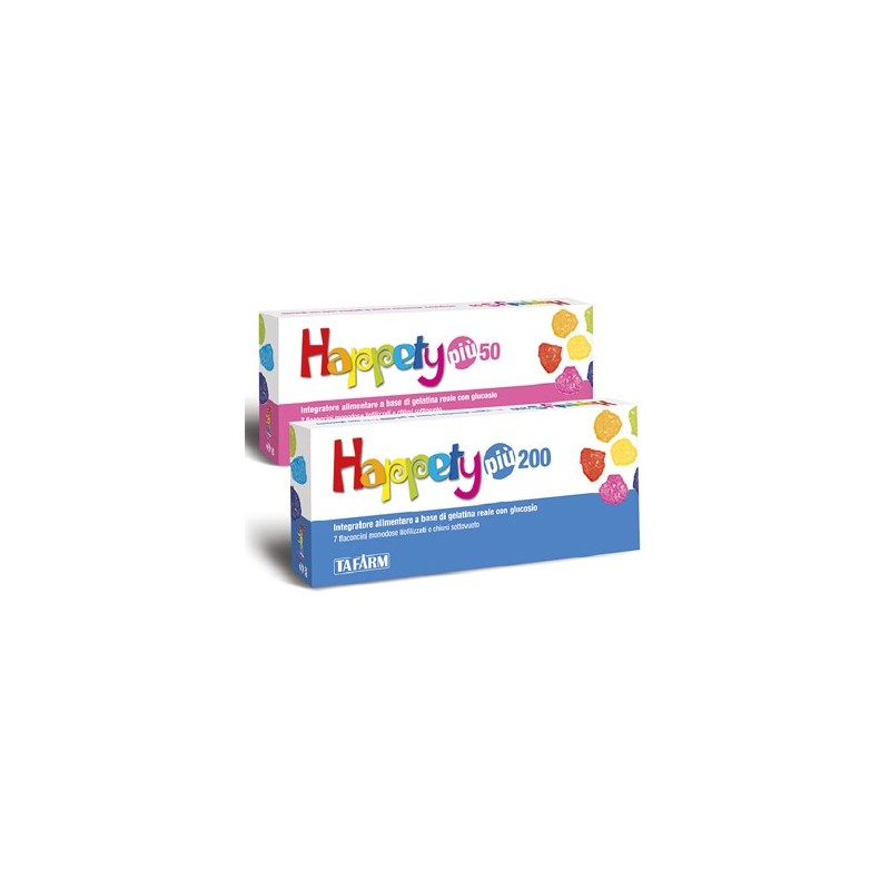 Happety piu 50 7 flaconcini 50 mg