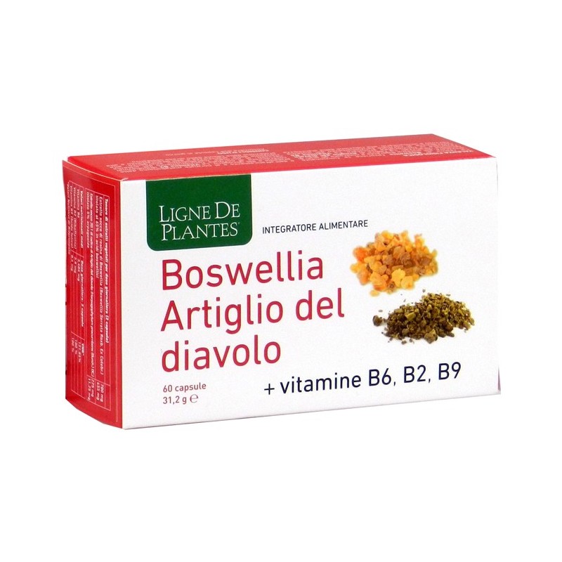 Boswellia artiglio diavolo vitamine b2 b6 b9 60 capsule