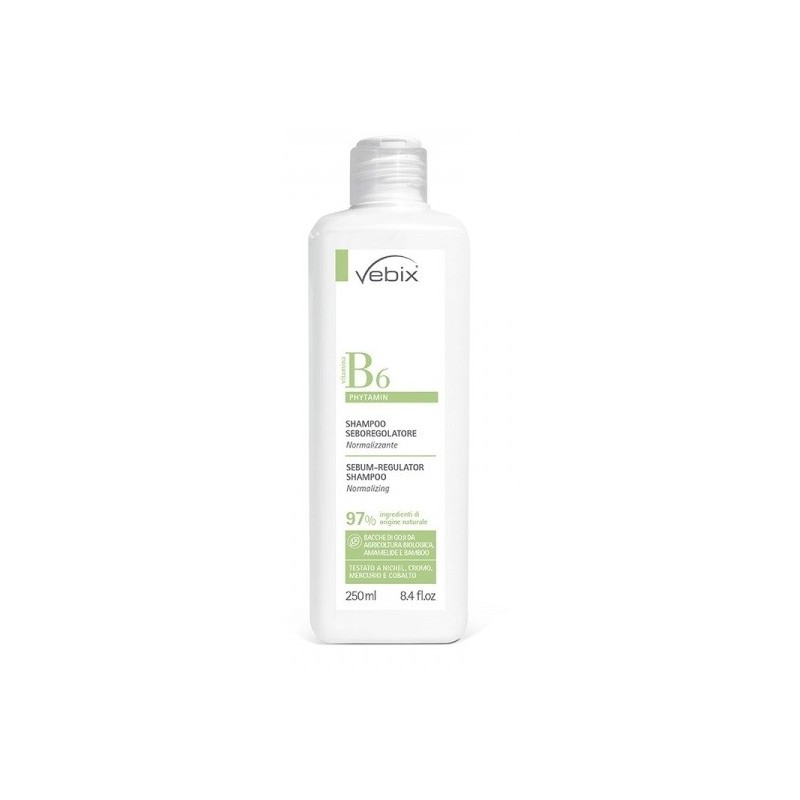 Vebix phytamin shampoo seboregolatore normalizzante 250 ml