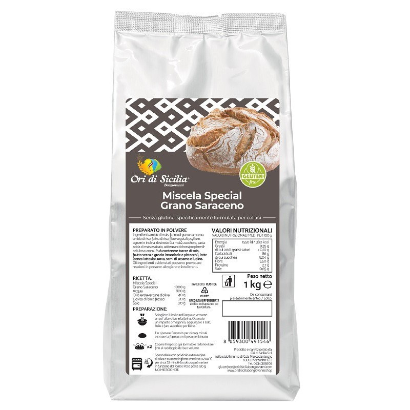 Ori di sicilia mix speciale grano saraceno 1 kg Ori di sicilia mix speciale grano saraceno 1 kg