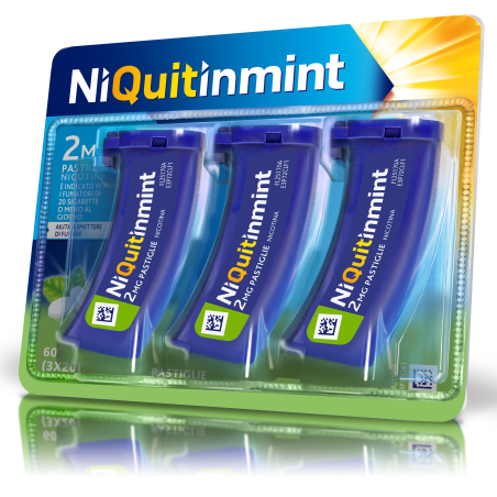 Niquitinmint 3x20 pastiglie 2 mg flaconi Niquitinmint 3x20 pastiglie 2 mg flaconi