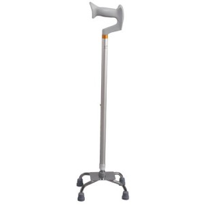 Quadripode brio in alluminio anodizzato con appoggio antibrachiale