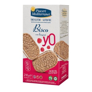 Piaceri mediterranei bisco yo lamponi 210 g