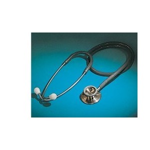 Stetofonendoscopio professional corpo in acciaio inox 18/8,archetto biauricolare cromato con doppia molla interna
