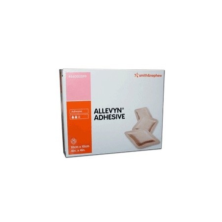 Medicazione allevyn adhesive 10 cm x 10 cm 10 pezzi