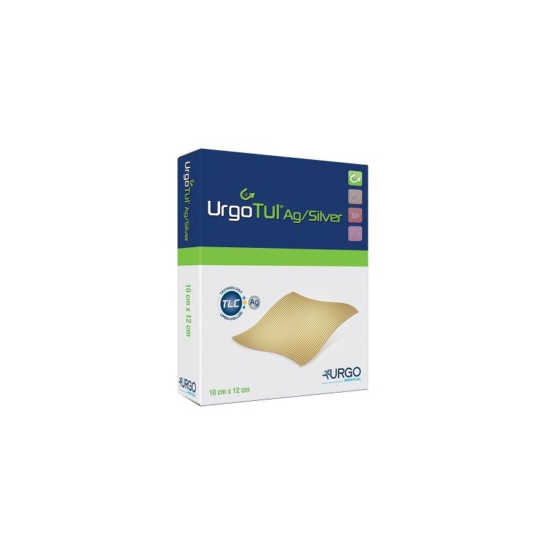 Medicazione sterile urgotul ag/silver 10x12 cm 5 pezzi