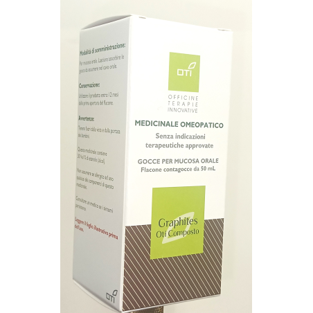 Graphites oti composto orale gocce 50 ml in soluzione idroalcolica al 30% v/v Graphites oti composto orale gocce 50 ml in soluzione idroalcolica al 30% v/v
