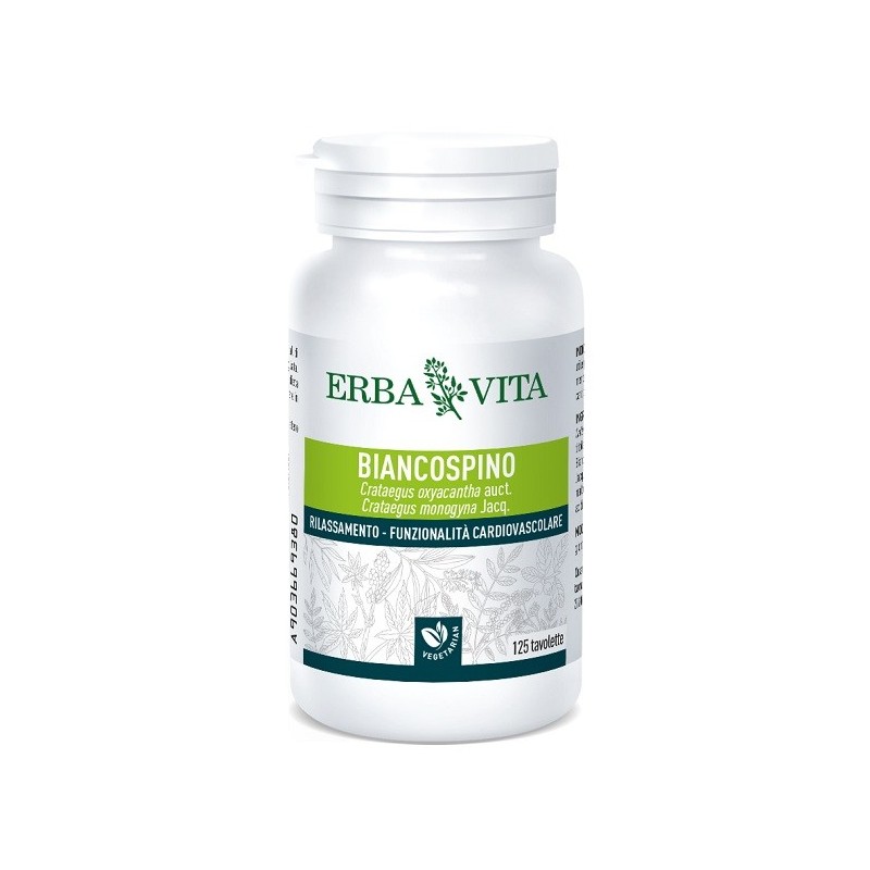Biancospino 125 tavolette 400 mg Biancospino 125 tavolette 400 mg