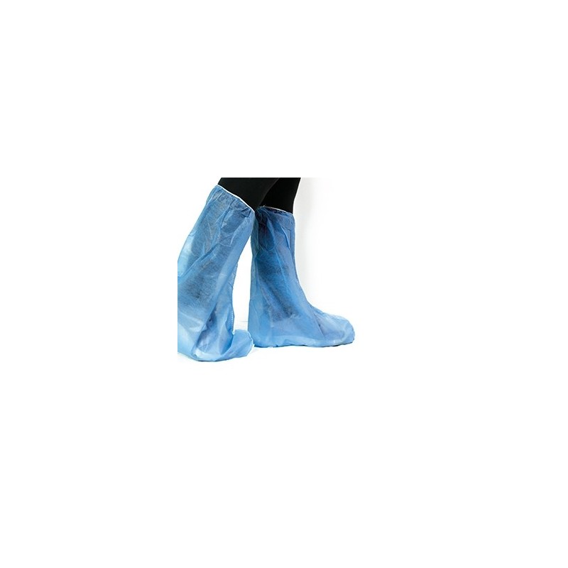 Copricalzare monouso impermeabile 38 x 47 azzurro tessuto inaccoppiato polipropilene + polietilene 100 pezzi Copricalzare monouso impermeabile 38 x 47 azzurro tessuto inaccoppiato polipropilene + polietilene 100 pezzi