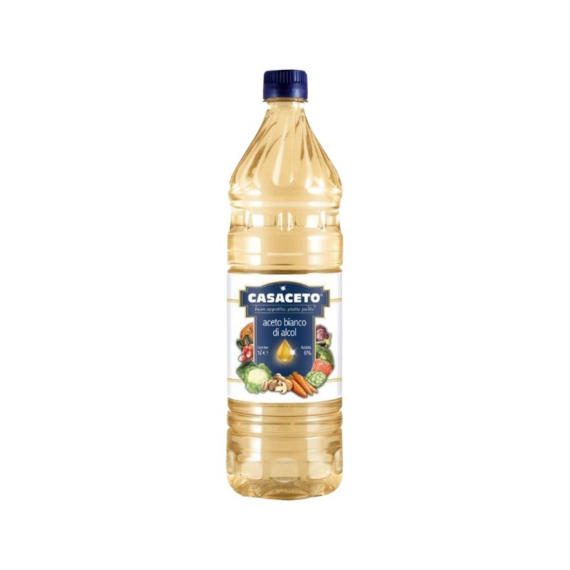 Casaceto aceto bianco di alcool 1 litro Casaceto aceto bianco di alcool 1 litro