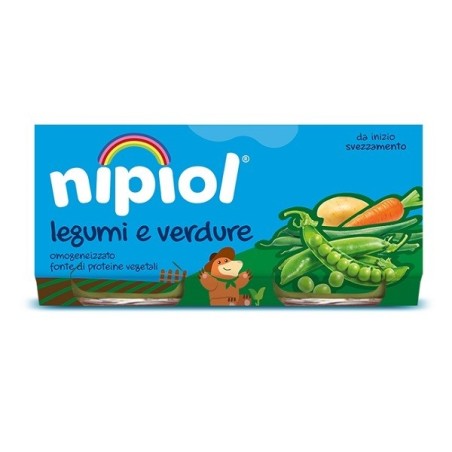 Nipiol omogeneizzato legumi e verdure 2 pezzi da 80 g