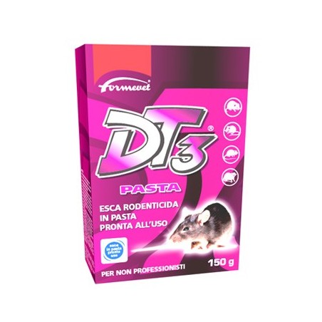 Dt3 pasta esca rodenticida pronta all'uso 150 g Dt3 pasta esca rodenticida pronta all'uso 150 g