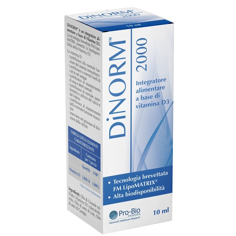 Dinorm 2000 gocce 10 ml Dinorm 2000 gocce 10 ml