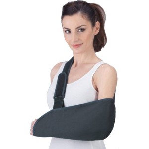 Reggibraccio con regolatore velcro l