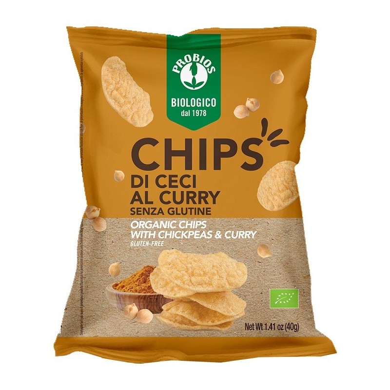 Probios chips ceci curry 40 g Probios chips ceci curry 40 g