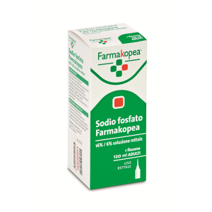 Sodio fosfato farmakopea 1 flacone 120 ml 16 % + 6 % soluzrett