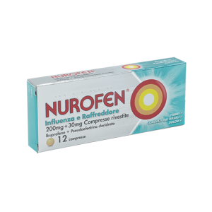 Nurofen influenza e raffreddore 12 compresse riv 200 mg + 30 mg