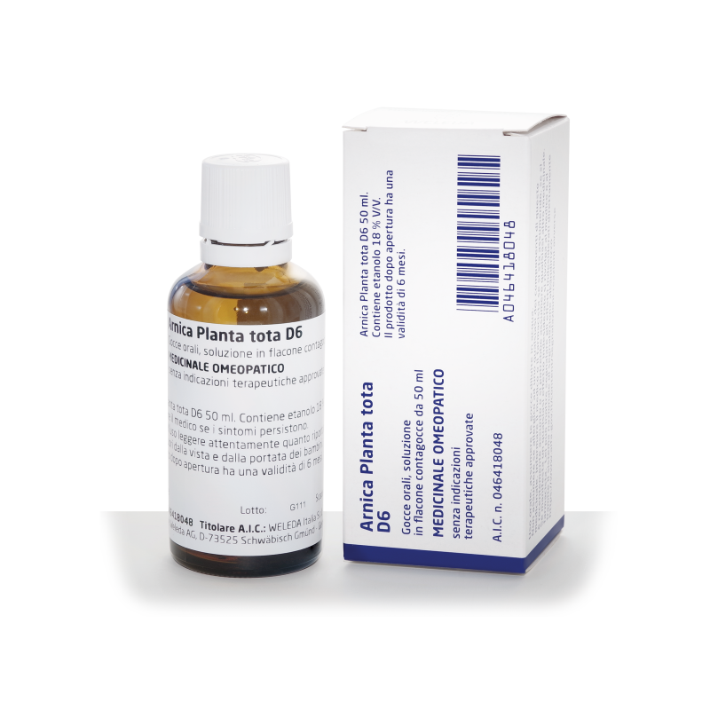Arnica planta tota orale gocce d6 50 ml Arnica planta tota orale gocce d6 50 ml