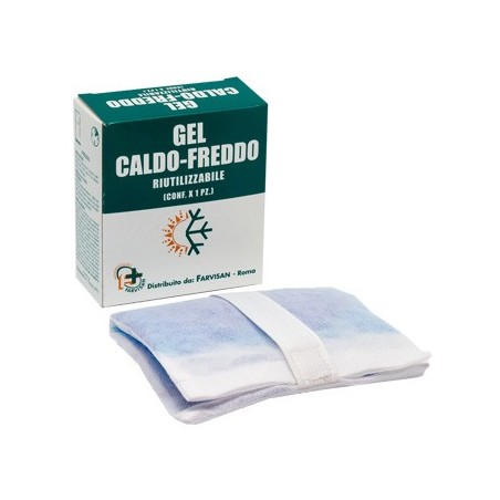 Gelatina per terapia caldo freddo 14 x 24 cm chiusura con velcro Gelatina per terapia caldo freddo 14 x 24 cm chiusura con velcro