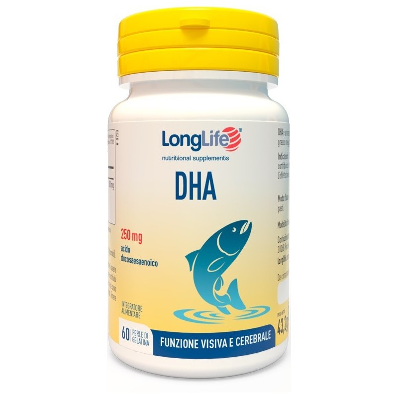 Longlife dha 250 mg 60 perle Longlife dha 250 mg 60 perle
