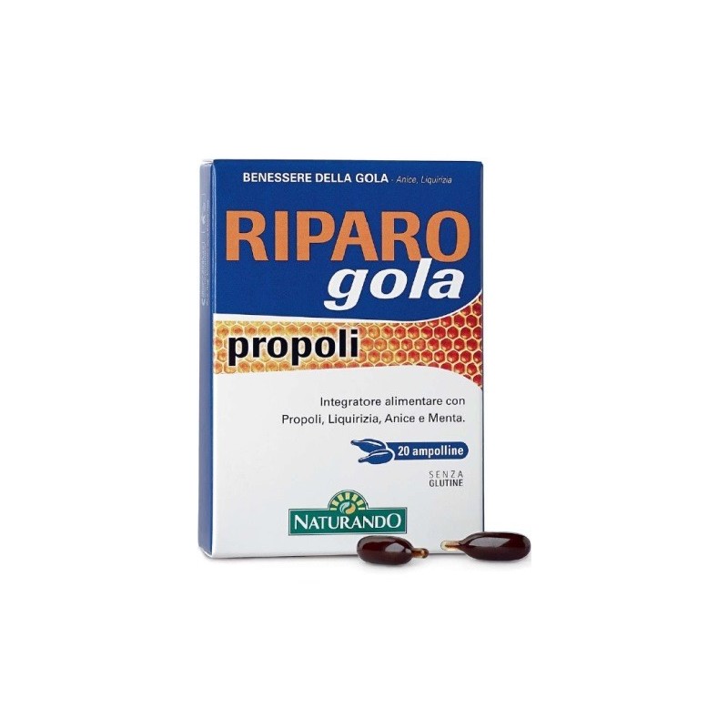 Riparo gola propoli 20 ampolle bevibili Riparo gola propoli 20 ampolle bevibili