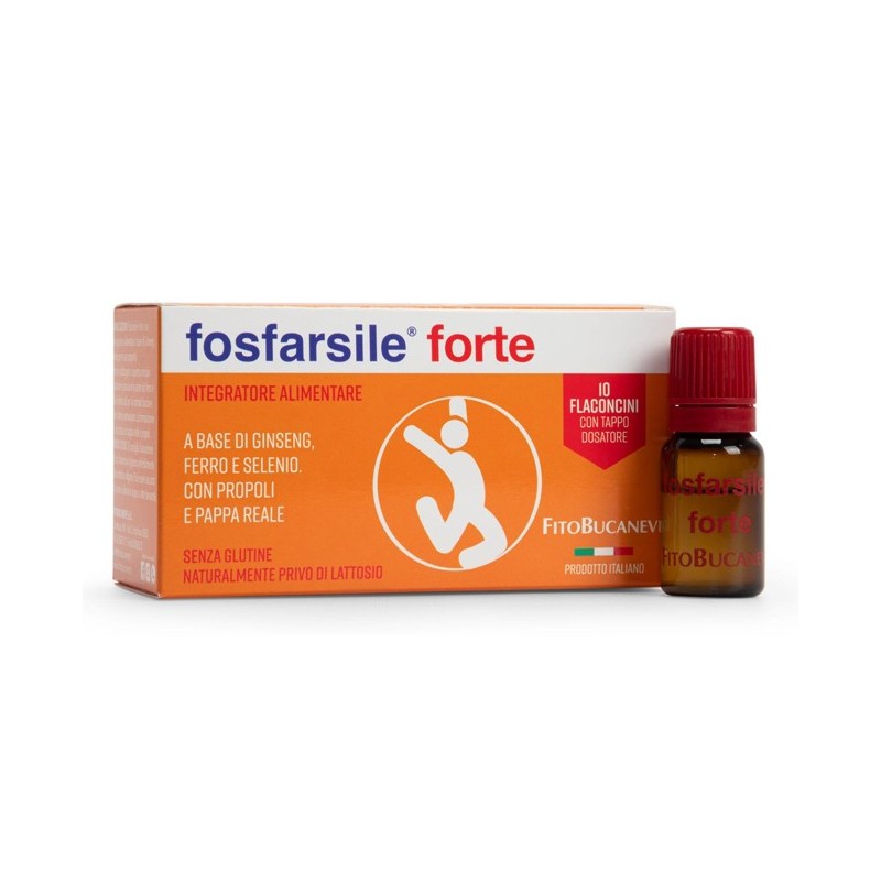 Fosfarsile forte ginseng 10 flaconcini Fosfarsile forte ginseng 10 flaconcini