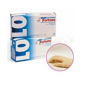 Guanto in lattice forhans misura small 100 pezzi