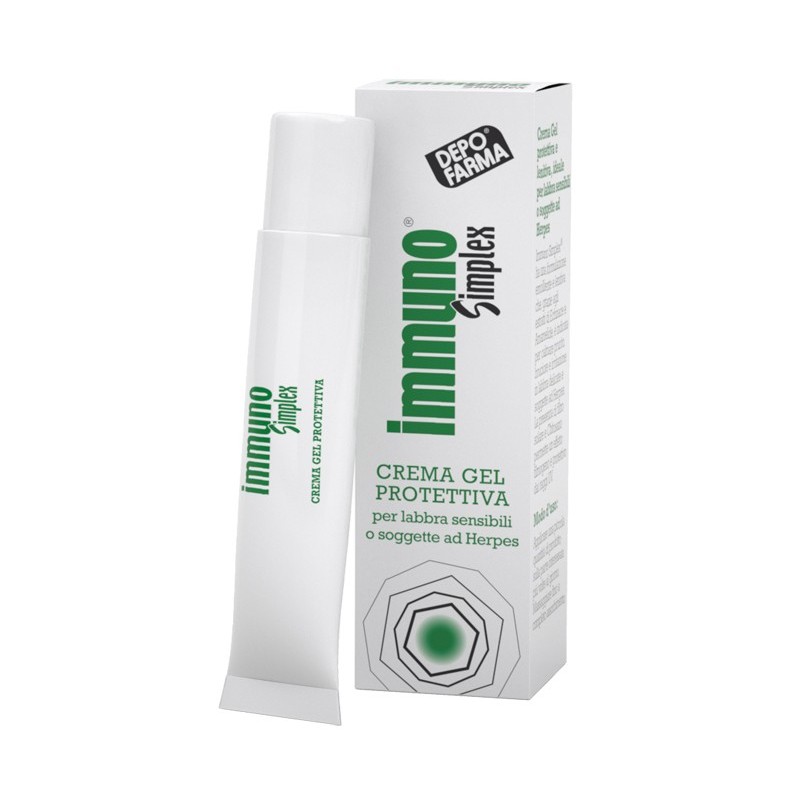 Immuno simplex crema gel protettiva labbra 8 ml Immuno simplex crema gel protettiva labbra 8 ml