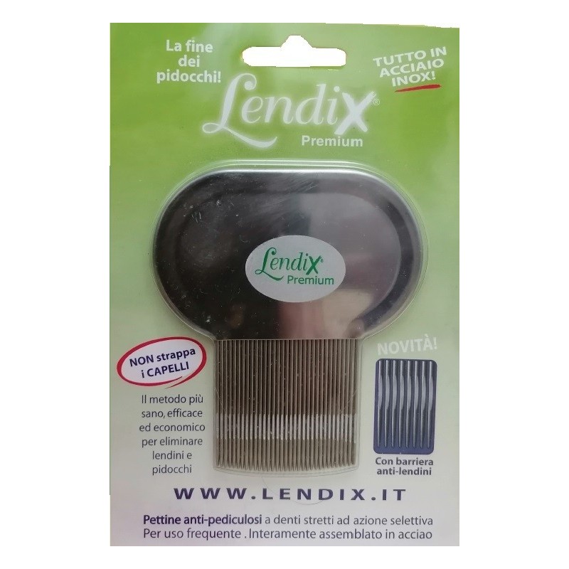 Lendix pettine premium antipidocchi in acciaio Lendix pettine premium antipidocchi in acciaio