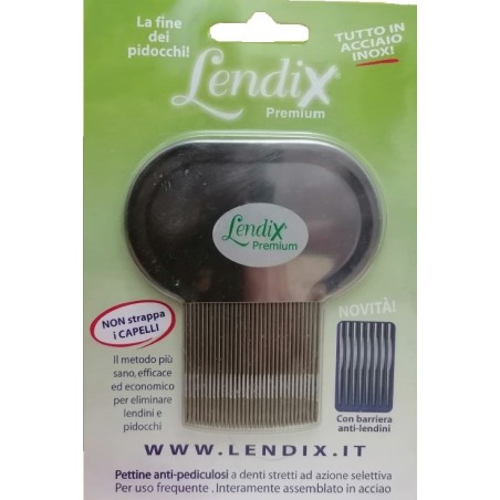 Lendix pettine premium antipidocchi in acciaio Lendix pettine premium antipidocchi in acciaio