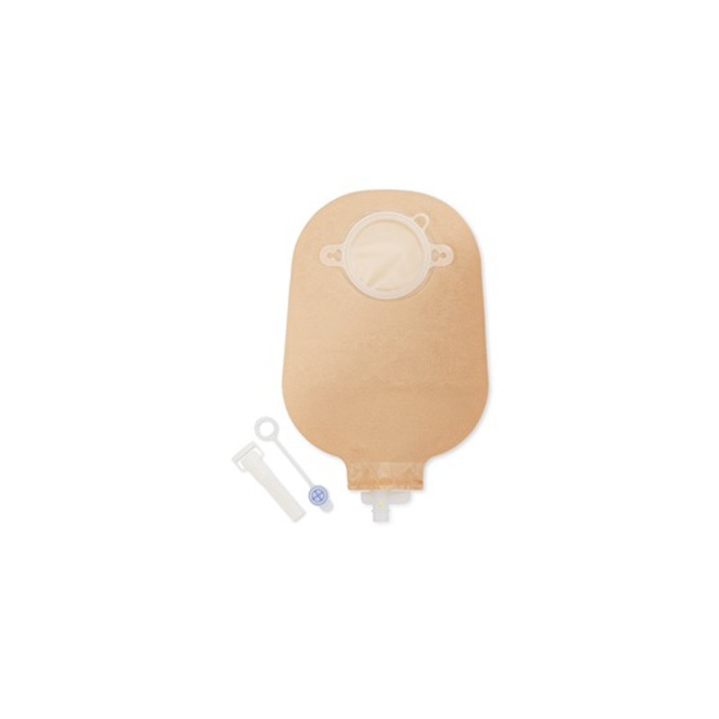 Sacca per urostomia dansac nova 2 anatomica trasparente midicon rubinetto di chiusura di sicurezza 55mm 10 pezzi + 1 adattatore Sacca per urostomia dansac nova 2 anatomica trasparente midicon rubinetto di chiusura di sicurezza 55mm 10 pezzi + 1 adattatore