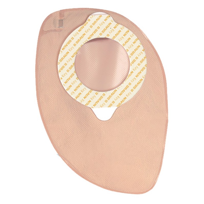 Sacca colostomia a due pezzi aggancio adesivo con gui di sicurezza fondo chiuso diametro 50mm capacita' 240ml colore beige 30 pe Sacca colostomia a due pezzi aggancio adesivo con gui di sicurezza fondo chiuso diametro 50mm capacita' 240ml colore beige 30 pe