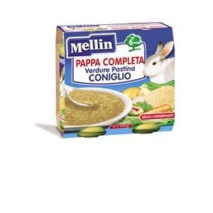 Mellin pappa completa coniglio 250 g 2 pezzi