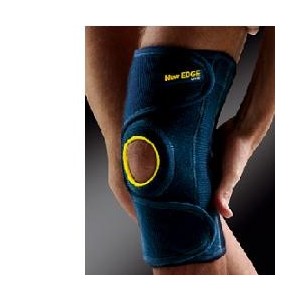 Ginocchiera elastica con foro new edge 021 blu regular
