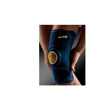 Ginocchiera elastica con foro new edge 021 blu extra Ginocchiera elastica con foro new edge 021 blu extra