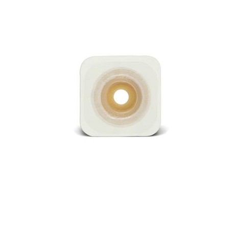 Placca convessa modellabile con barriera protettiva con idrocolloidi e supporto microporoso con sistema di aggancio adesivo ripo