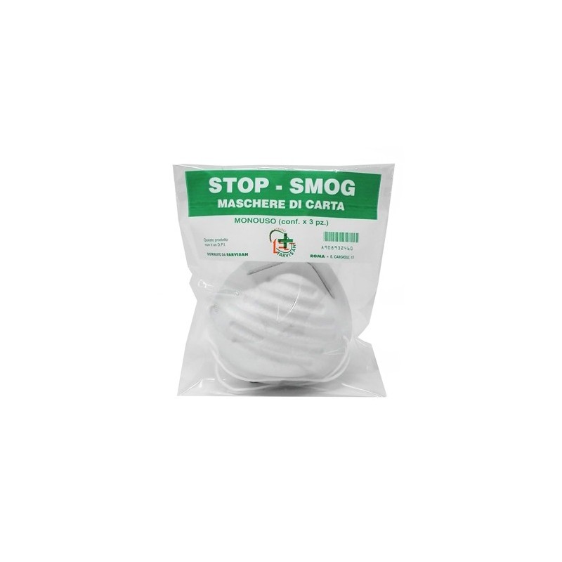 Maschere di carta stop-smog monouso 3 pezzi Maschere di carta stop-smog monouso 3 pezzi