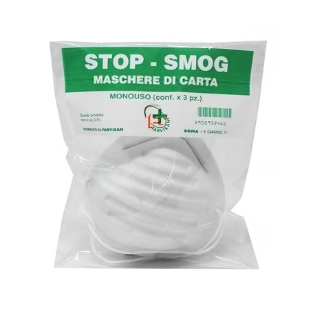 Maschere di carta stop-smog monouso 3 pezzi Maschere di carta stop-smog monouso 3 pezzi