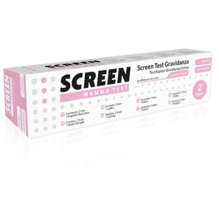 Screen test ormone hcg gravidanza nell'urina 2 pezzi screentest hcg 2 pz Screen test ormone hcg gravidanza nell'urina 2 pezzi screentest hcg 2 pz