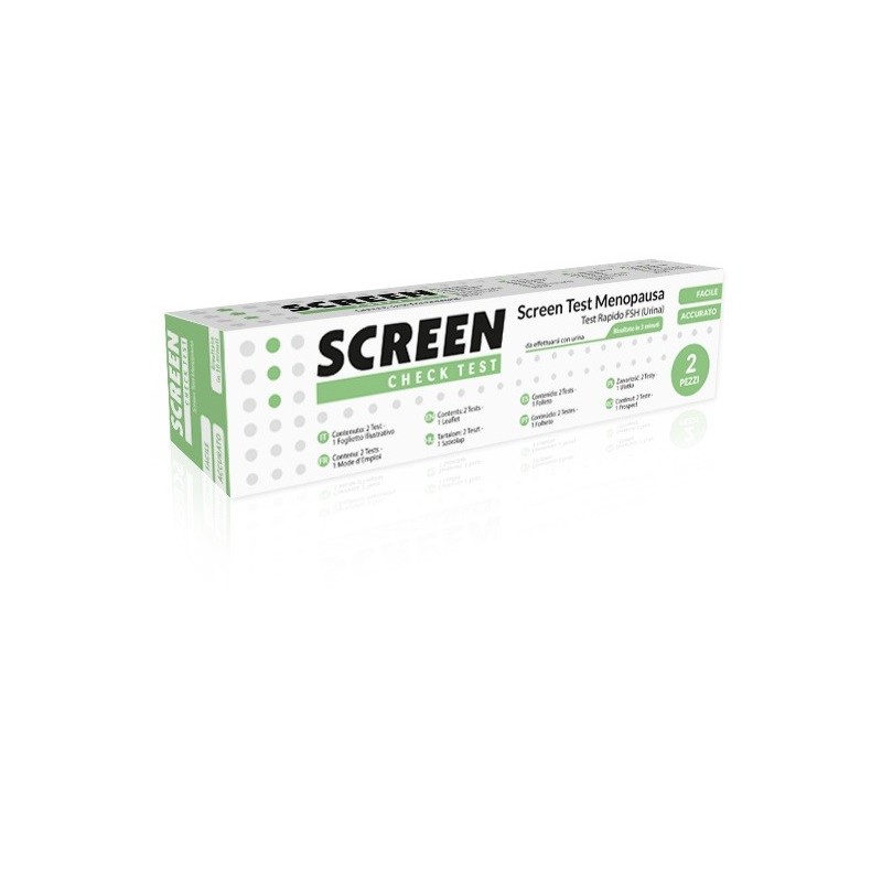 Screen test rapido fsh/menopausa screen urina 2 pezzi