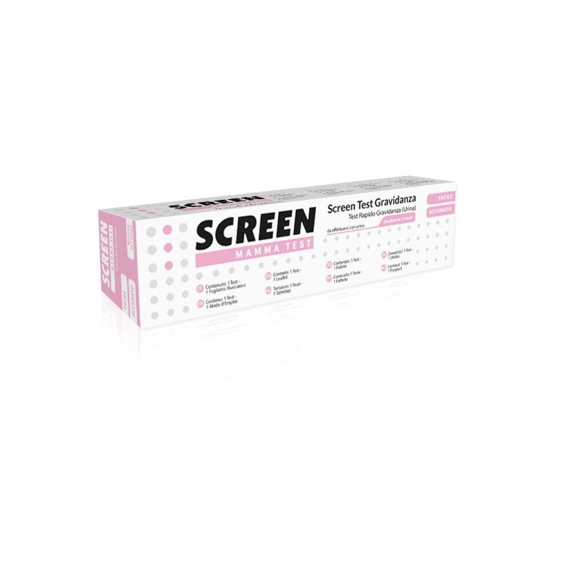 Screen test ormone hcg gravidanza nell'urina 1 pezzo screentest hcg