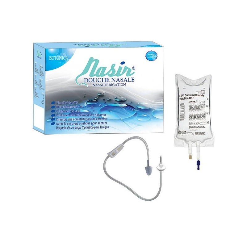 Nasir doccia nasale con soluzione fisiologica isotonica 6 sacche 500 ml + 1 blister