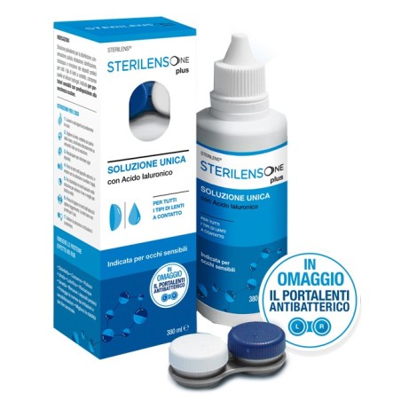 Soluzione unica sterilens one plus con acido ialuronico 380ml