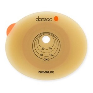 Placca per colo ileo ed urostomia dansac novalife2 70mm ritaagliabile 10-62